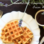 Caramelized Cinnamon Coffee Bacon Waffles- Happy Father's Day