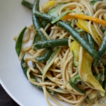 Veggie Einkorn Noodle Bowl with Ginger Peanut Sauce (and Grain-Free Option)