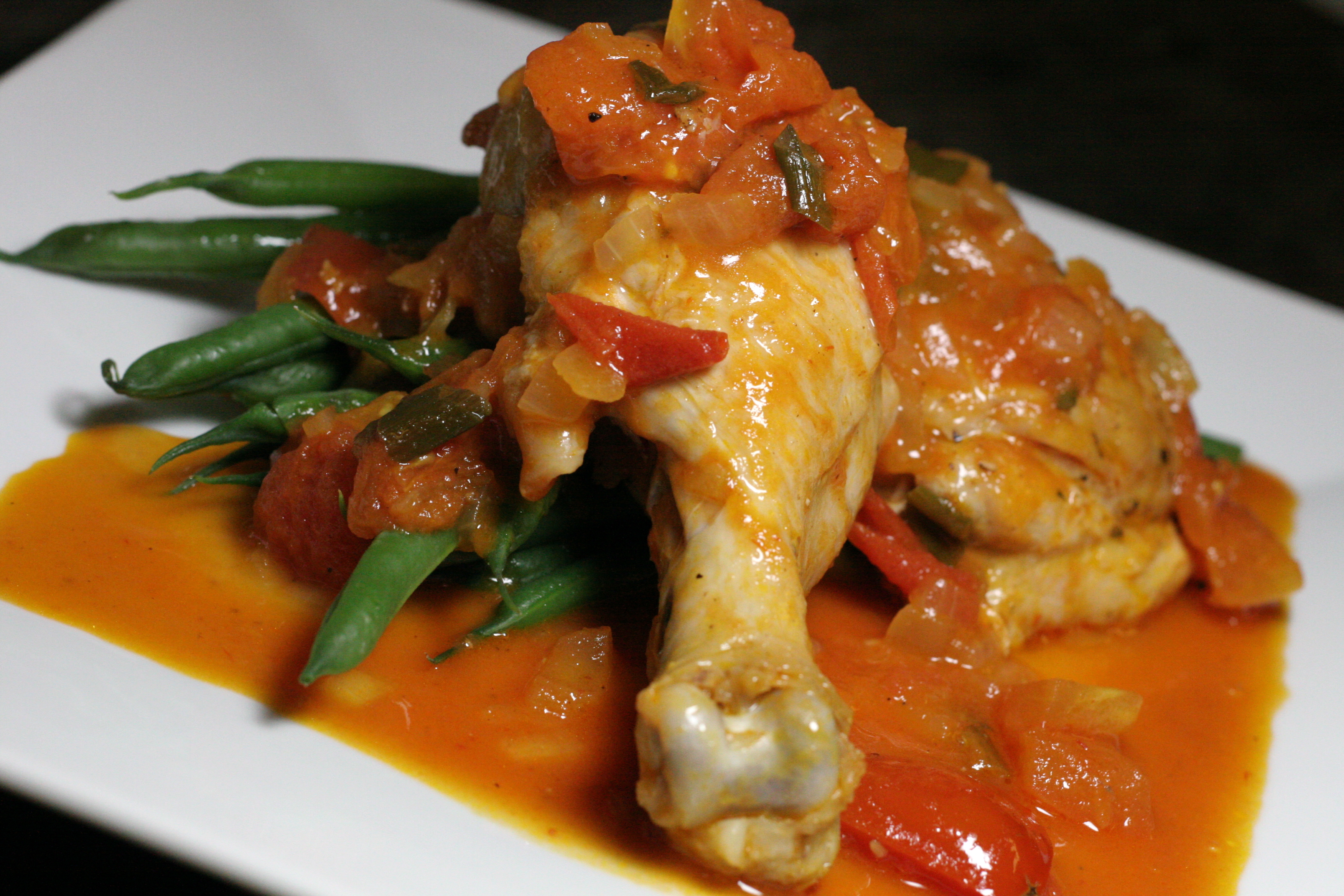 Tangy Chicken Sauté with Green Beans