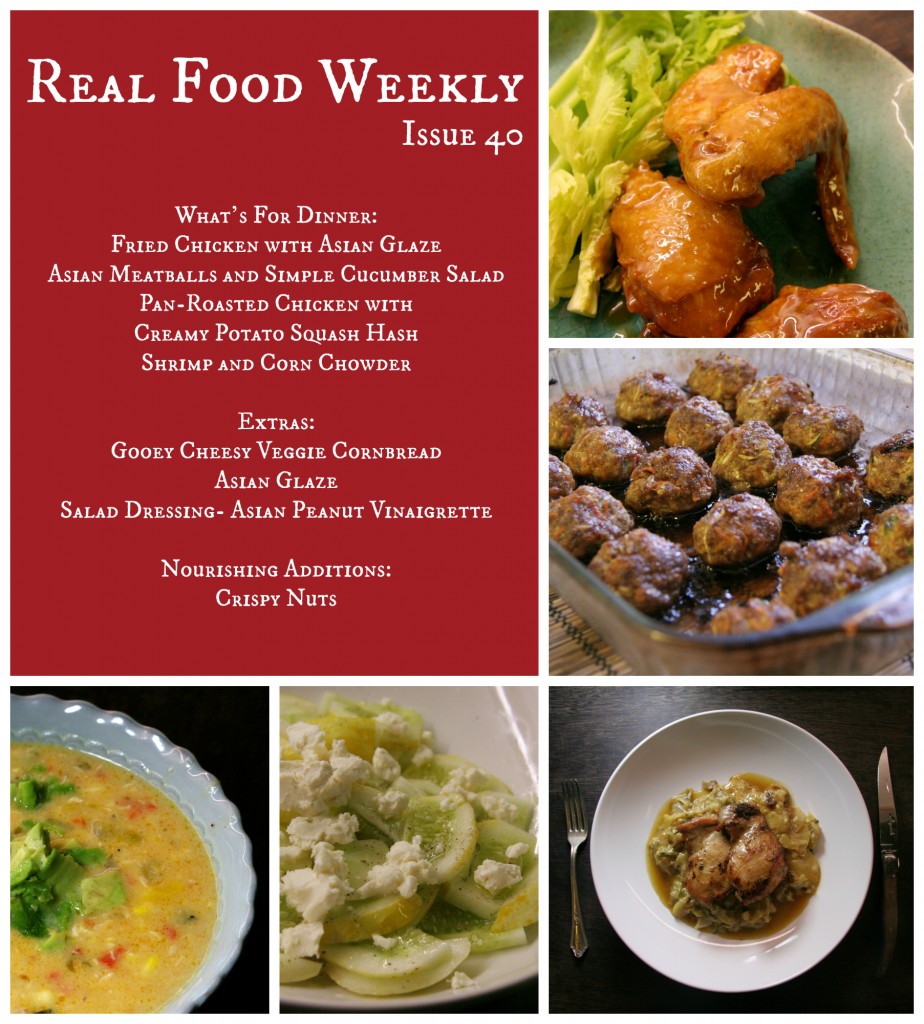 Real Food Weekly meal plans