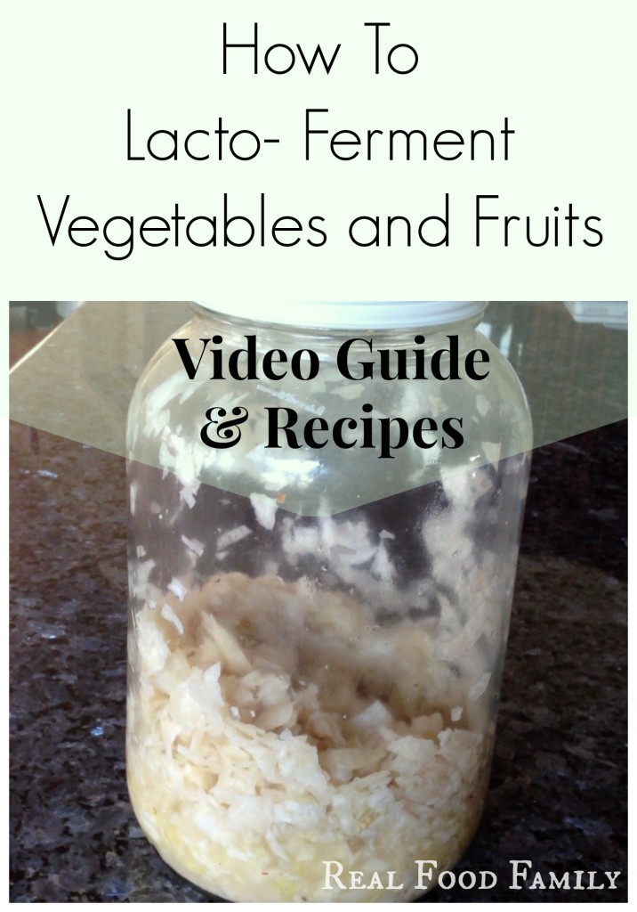homemade sauerkraut & guide to lacto-fermenting vegetables and fruits ~ Real Food Family