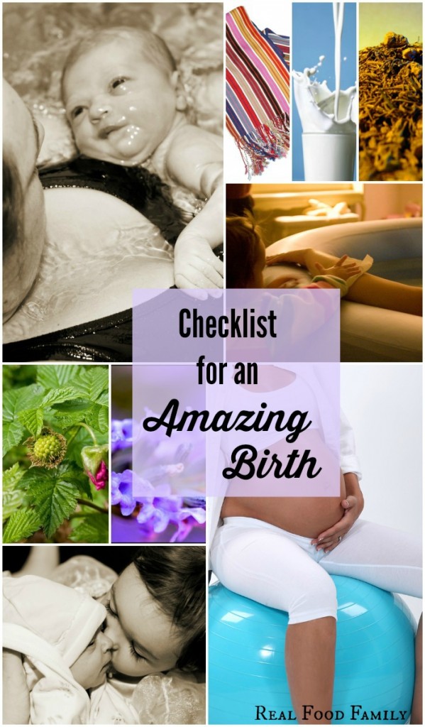 Checklist for an Amazing Birth