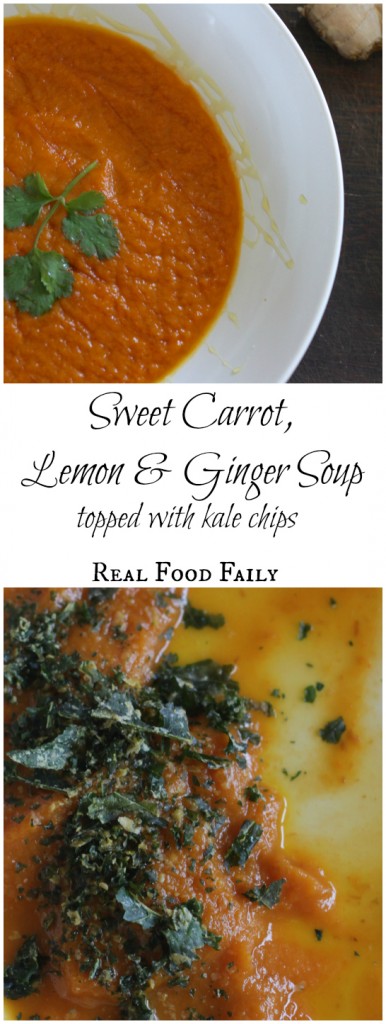Sweet Carrot, Lemon & Ginger Soup